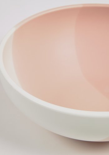 KAVE HOME Sayuri stor skl - rosa og hvitt porselen (24,3)