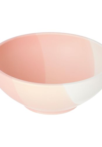 KAVE HOME Sayuri stor skl - rosa og hvitt porselen (24,3)