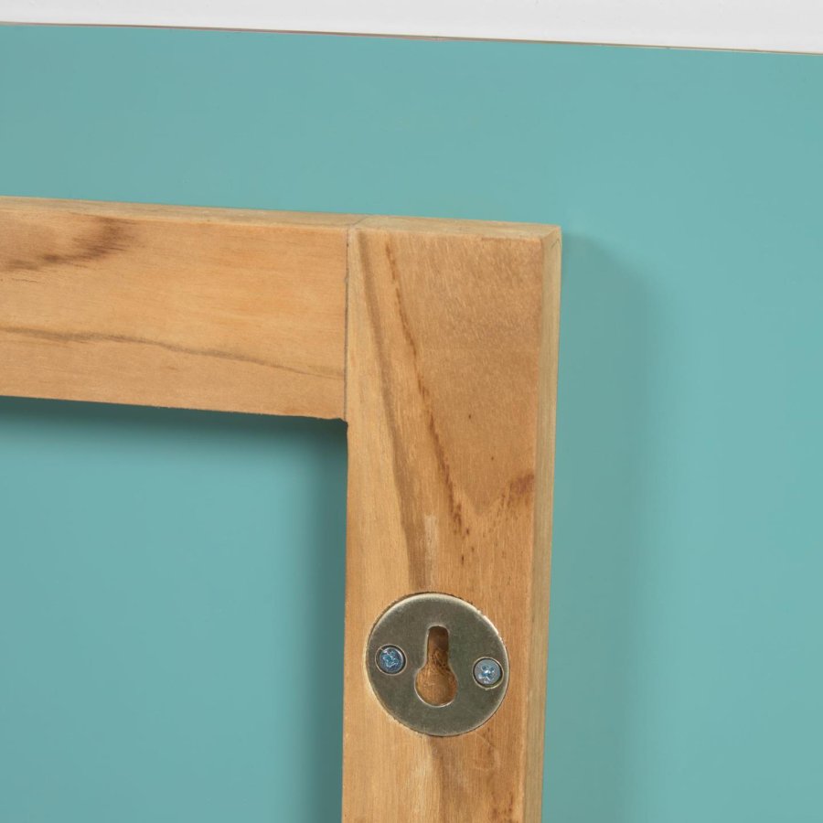 KAVE HOME Rokia veggspeil, ovalt - speilglass og naturlig teak (90x55)