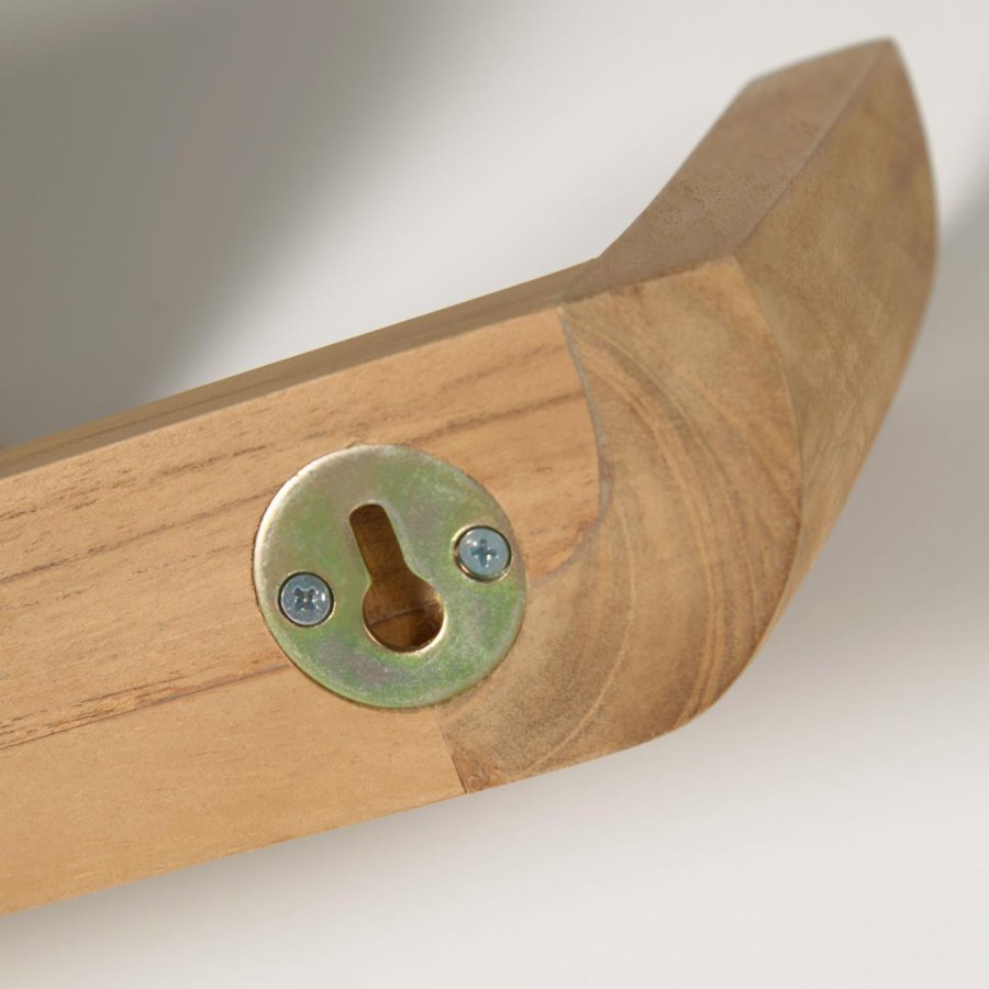 KAVE HOME Shamel vghylde til badevrelset - natur teaktr (st af 2)