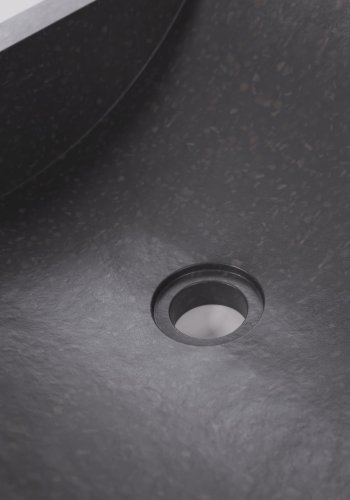 KAVE HOME Sunday Badezimmerwaschbecken, rechteckig – schwarzer Terrazzo (40x45)