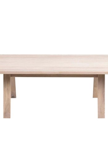 ACT NORDIC A-Line sofabord, rektangulr - hvidpigmenteret egefinér og eg (130x70)