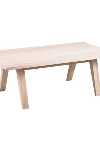 ACT NORDIC A-Line sofabord, rektangulr - hvidpigmenteret egefinér og eg (130x70)
