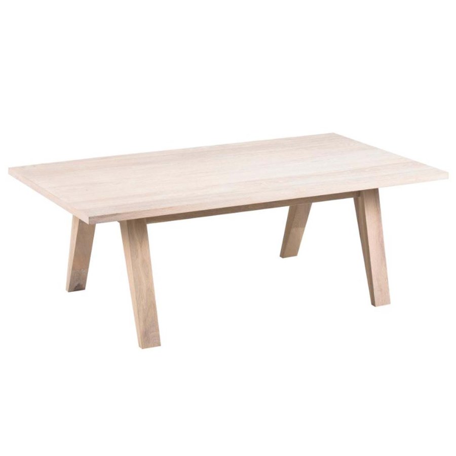 ACT NORDIC A-Line sofabord, rektangulr - hvidpigmenteret egefinér og eg (130x70)