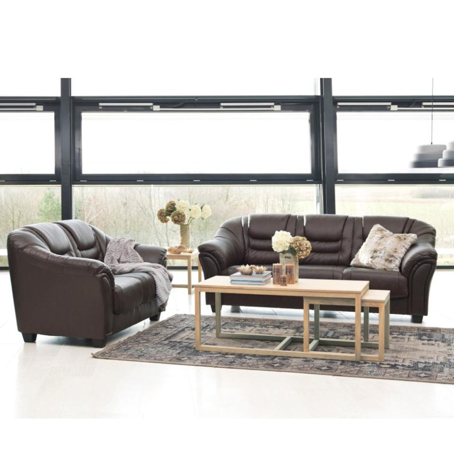 ACT NORDIC Cornus Soffbordsset - Vitpigmenterad Ekfanér och Vitpigmenterad Ek (Set om 3 cm)