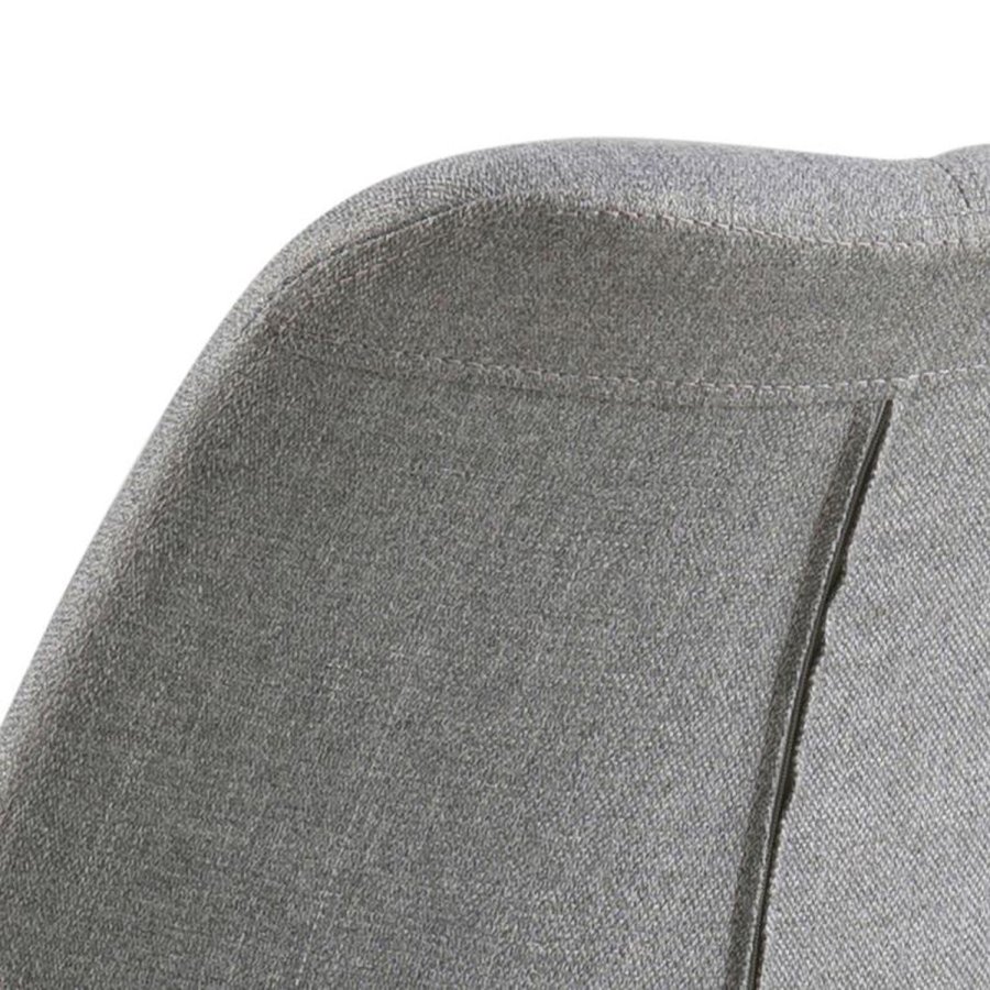 ACT NORDIC Dima Esszimmerstuhl - hellgraues Polyester und Naturkautschukholz