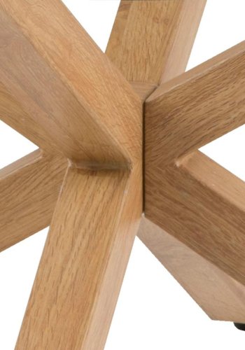 ACT NORDIC Heaven Couchtisch, rund – Klarglas und Eichenfolienmetall (82)