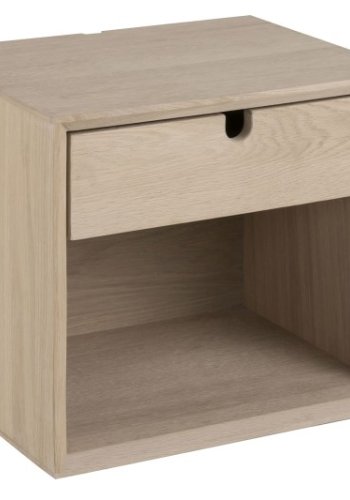 ACT NORDIC Century sängbord - ekfaner, med 1 lda, kan hängas