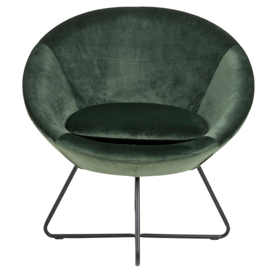 ACT NORDIC Center lenestol - grnn polyester og sort metall