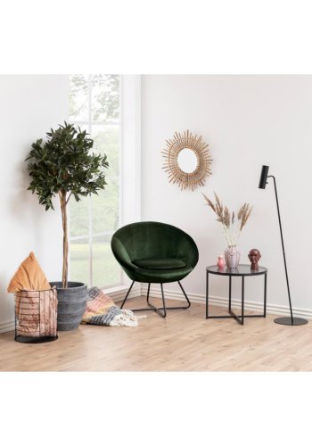 ACT NORDIC Center lenestol - grnn polyester og sort metall