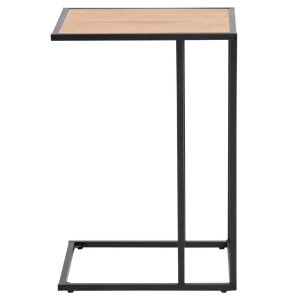 ACT NORDIC Seaford laptop bord - naturligt pappersspel och svart metall (43x35)