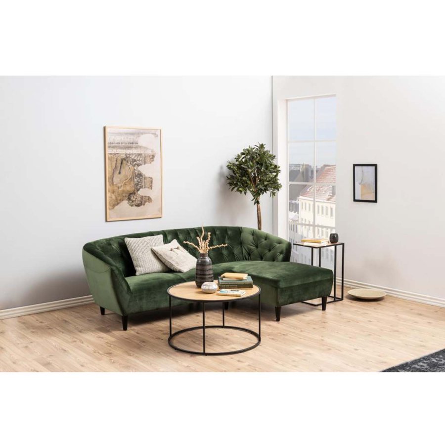 ACT NORDIC Seaford laptopbord - natur papir vildeg og sort metal (43x35)