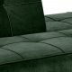 Act Nordic Perugia Schlafsofa - grünes Polyester und schwarzes Metall
