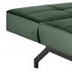 Act Nordic Perugia Schlafsofa - grünes Polyester und schwarzes Metall
