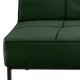 Act Nordic Perugia Schlafsofa - grünes Polyester und schwarzes Metall