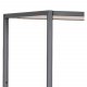 ACT NORDIC Seaford bogreol - natur papir vildeg og sort metal(H:185cm x114cm x 35cm)