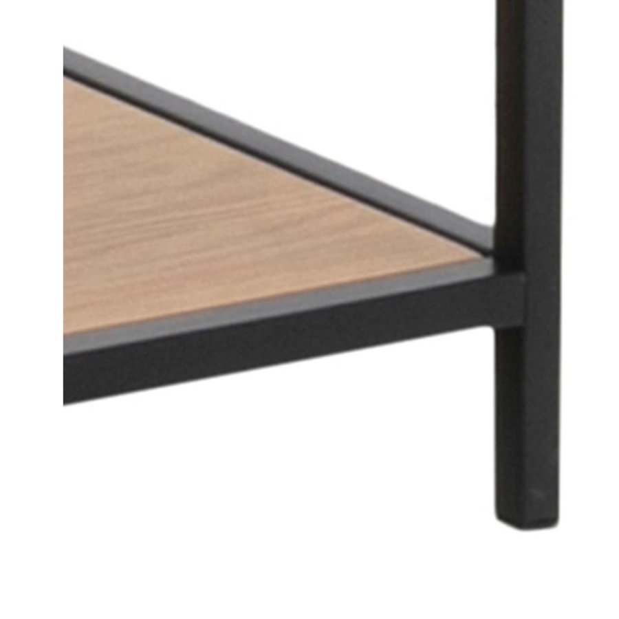 ACT NORDIC Seaford bogreol - natur papir vildeg og sort metal(H:185cm x114cm x 35cm)