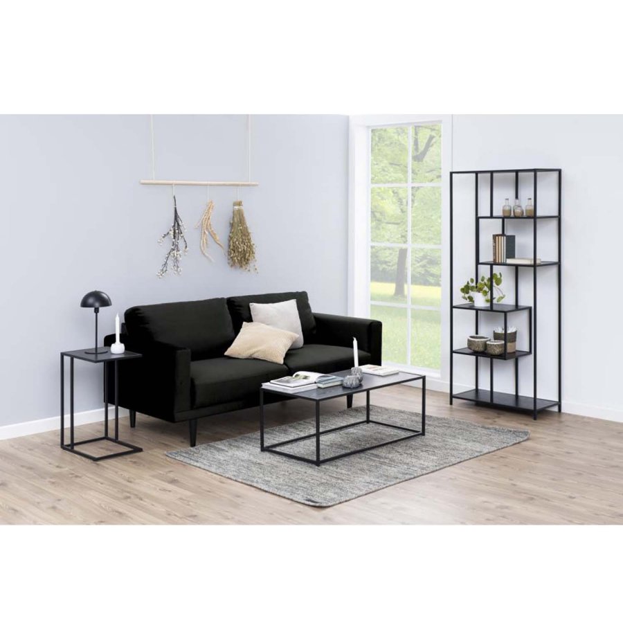 ACT NORDIC Seaford laptopbord - sort melamin ask og sort metal (43x35)