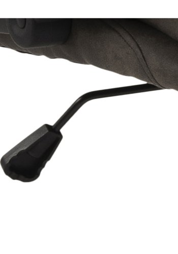 ACT NORDIC Brad skrivebordsstol m. armln og hjul - antracitgr stof og sort nylon 