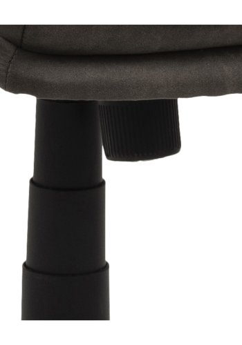 ACT NORDIC Brad skrivebordsstol m. armln og hjul - antracitgr stof og sort nylon 