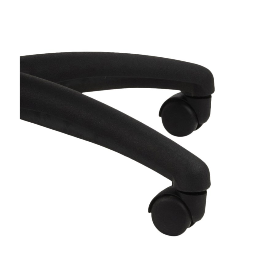 ACT NORDIC Brad skrivebordsstol m. armln og hjul - antracitgr stof og sort nylon 