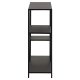 ACT NORDIC Newcastle bogreol, m. 3 hylder - sort metal(H:86cm x79,5cm x 30cm)