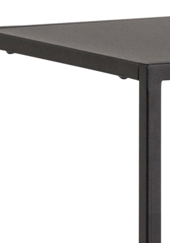 ACT NORDIC Newcastle bogreol, m. 3 hylder - sort metal(H:86cm x79,5cm x 30cm)