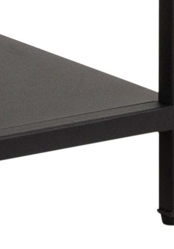 ACT NORDIC Newcastle bogreol, m. 3 hylder - sort metal(H:86cm x79,5cm x 30cm)