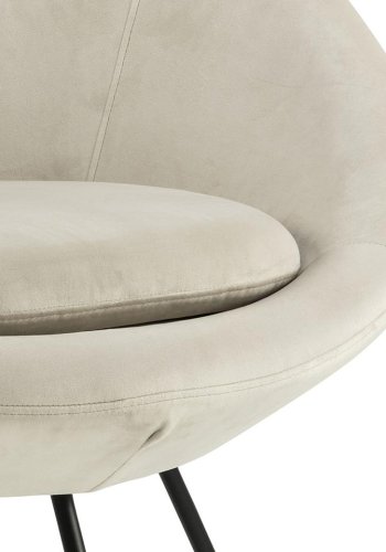 ACT NORDIC Center lenestol - ekte polyester og sort metall