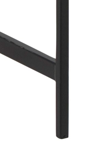 ACT NORDIC Angus Schreibtisch, mit Schiebetür - Naturpapier Wildeiche und schwarzes Metall (110x50)