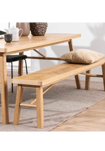 ACT NORDIC Galway Esstisch, rechteckig - Eichenfurnier natur und Eiche (200x100)