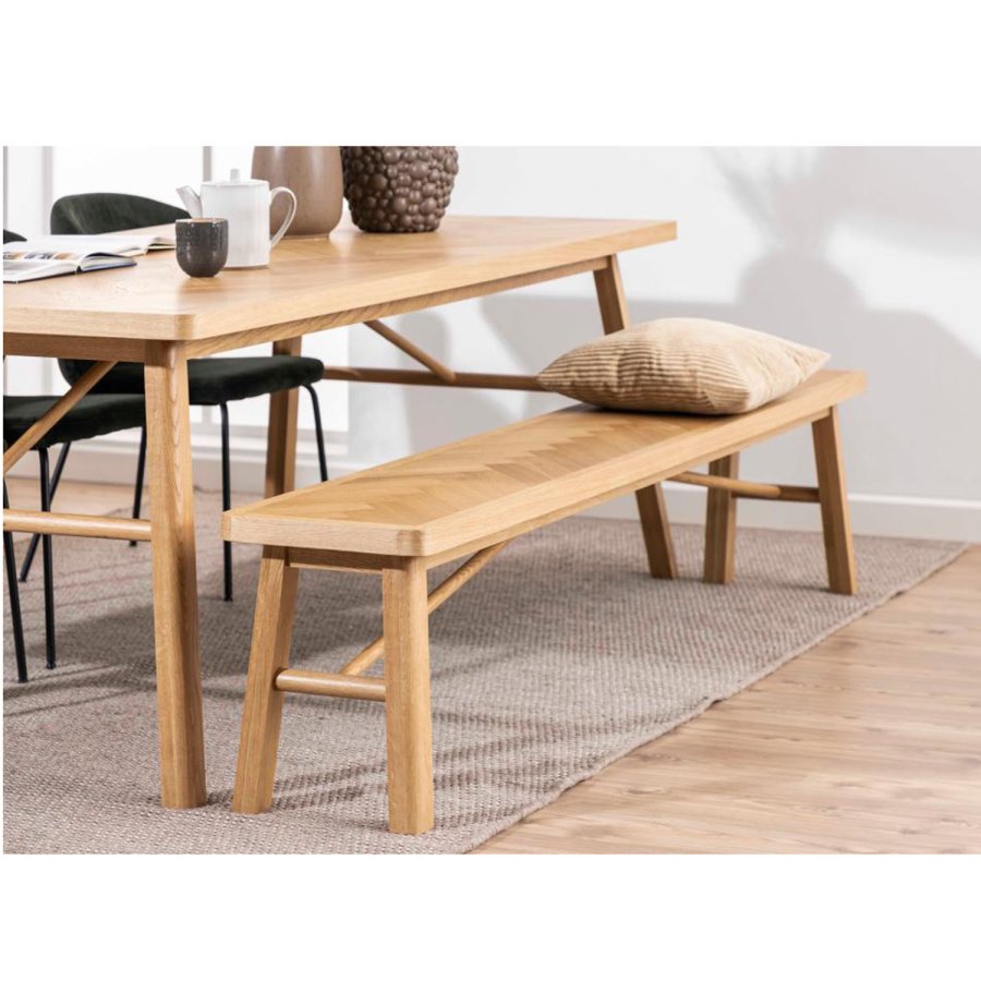 ACT NORDIC Galway Esstisch, rechteckig - Eichenfurnier natur und Eiche (200x100)