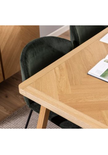 ACT NORDIC Galway Esstisch, rechteckig - Eichenfurnier natur und Eiche (200x100)