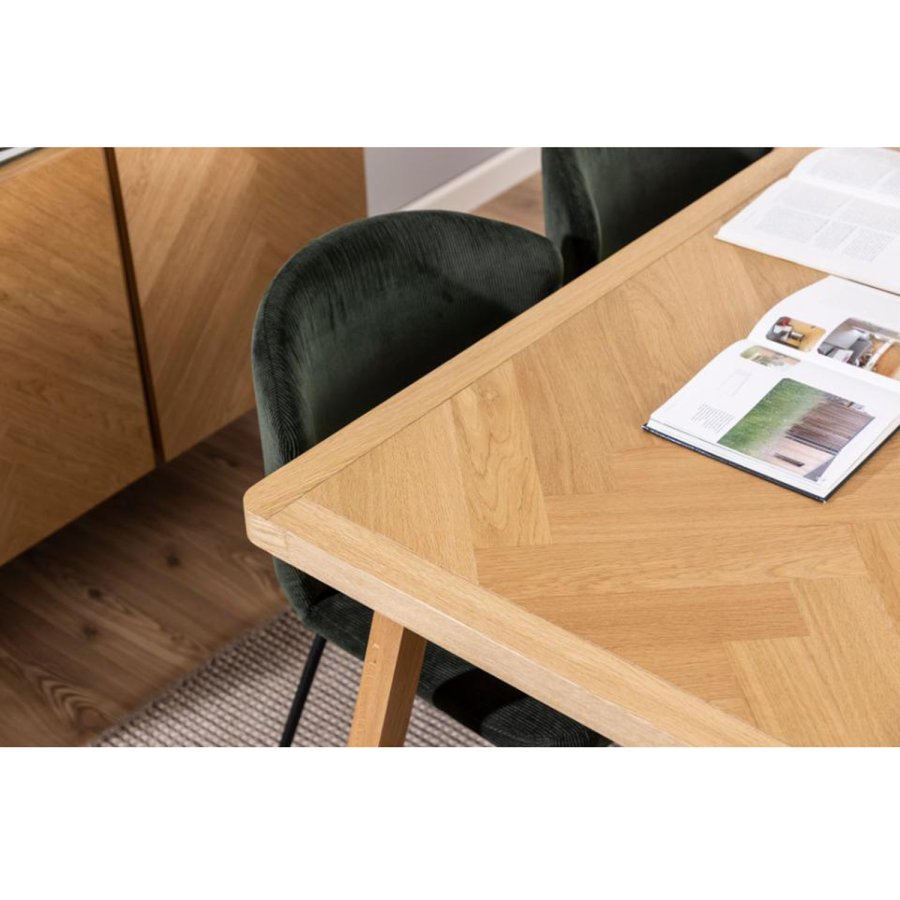 ACT NORDIC Galway Esstisch, rechteckig - Eichenfurnier natur und Eiche (200x100)