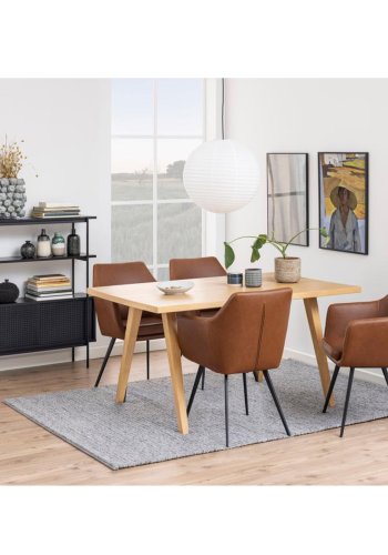 ACT NORDIC Angus reol, m. 2 skydelger - sort melamin og sort metal(H:113,8cm x94cm x 27cm)