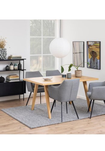 ACT NORDIC Angus reol, m. 2 skydelger - sort melamin og sort metal(H:113,8cm x94cm x 27cm)