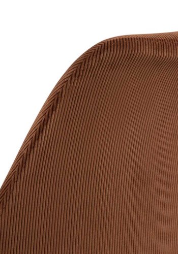 ACT NORDIC Eris Esszimmerstuhl - Kupferstoff und schwarzes Metall