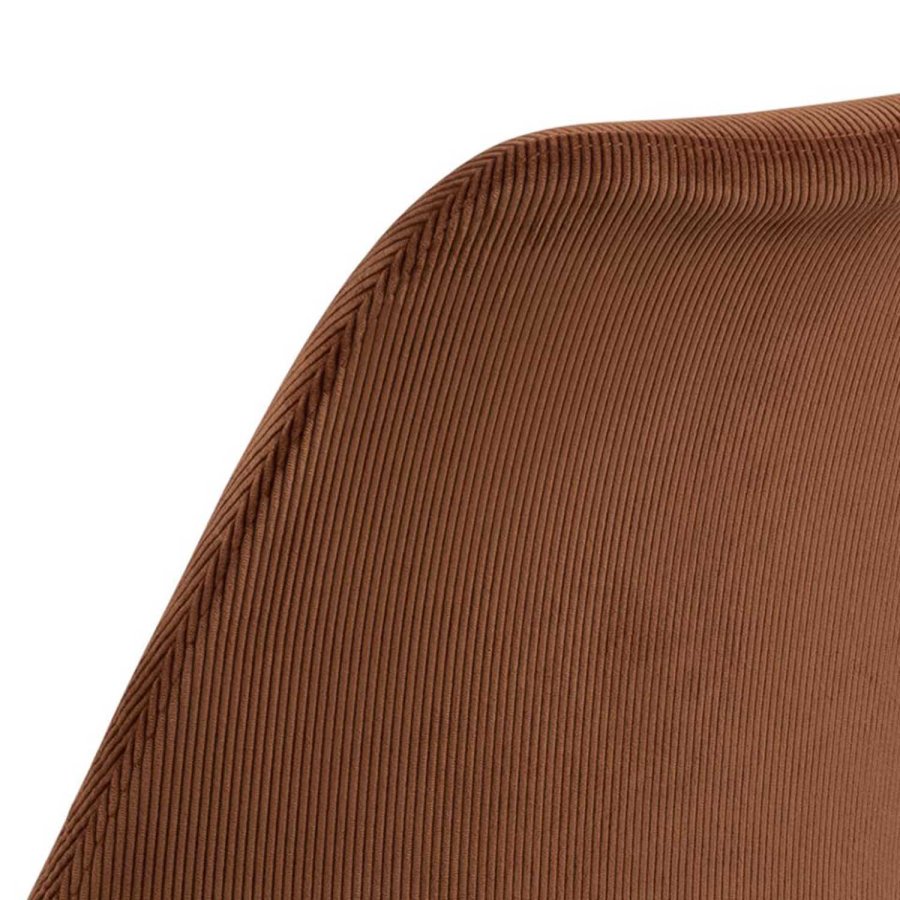 ACT NORDIC Eris Esszimmerstuhl - Kupferstoff und schwarzes Metall