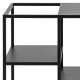 ACT NORDIC Newcastle Servierwagen, mit 3 Ablagen - schwarzes Metall (78x40)