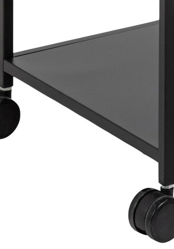 ACT NORDIC Newcastle Servierwagen, mit 3 Ablagen - schwarzes Metall (78x40)