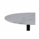 ACT NORDIC Rund Tarifa spisebord m. trompetfod - hvid Guangxi marmor og sort metal (110)