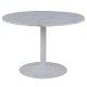 ACT NORDIC Tarifa Esstisch, rund – weißer Guangxi-Marmor und weißes Metall (110)