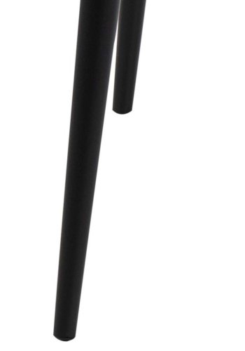 ACT NORDIC Wilma Esstisch, quadratisch – natürliches Wildmelamin und schwarzes Metall (80x80)