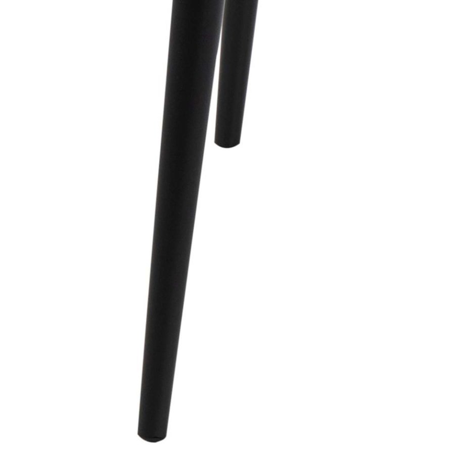 ACT NORDIC Wilma Esstisch, quadratisch – natürliches Wildmelamin und schwarzes Metall (80x80)