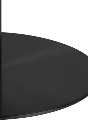 ACT NORDIC Corby Matbord, Runt - Vit Guangxi Marmor och Svart Metall ( 105 cm)