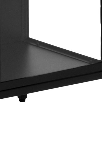 ACT NORDIC Newcastle vitrineskab, m. 2 glaslger - sort metal