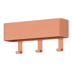 SPINDER DESIGN Dax Play 3 klesstativ, m. 3 kroker og hylle - leire terra stl