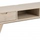 ACT NORDIC A-Line TV-bord, m. 2 skuffer og 1 rum - hvidpigmenteret egetrsfiner (150x40)