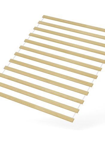 TVILUM Ry Bettgestell, mit Kopfteil und Lattenrost - Naturfolie/Melamin und Holz (160x200)