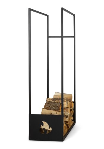 SPINDER DESIGN Lumber Locker L, opbevaring til brnde - sort stl